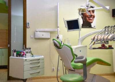 Fotel ortodontyczny zielony
